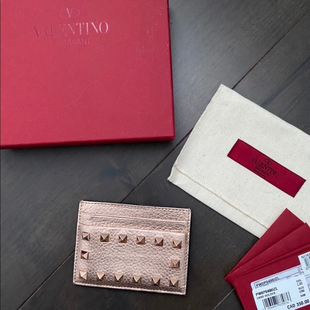 Valentino Garavani Rockstud Card Holder